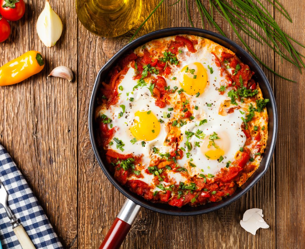 Shakshouka traditionnel - Des recettes healthy saines et faciles